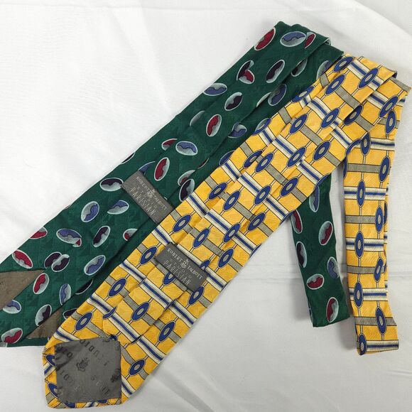 2 Robert Talbott Studio Geometric Shape Silk Ties Hand Sewn in the USA - Picture 2 of 11